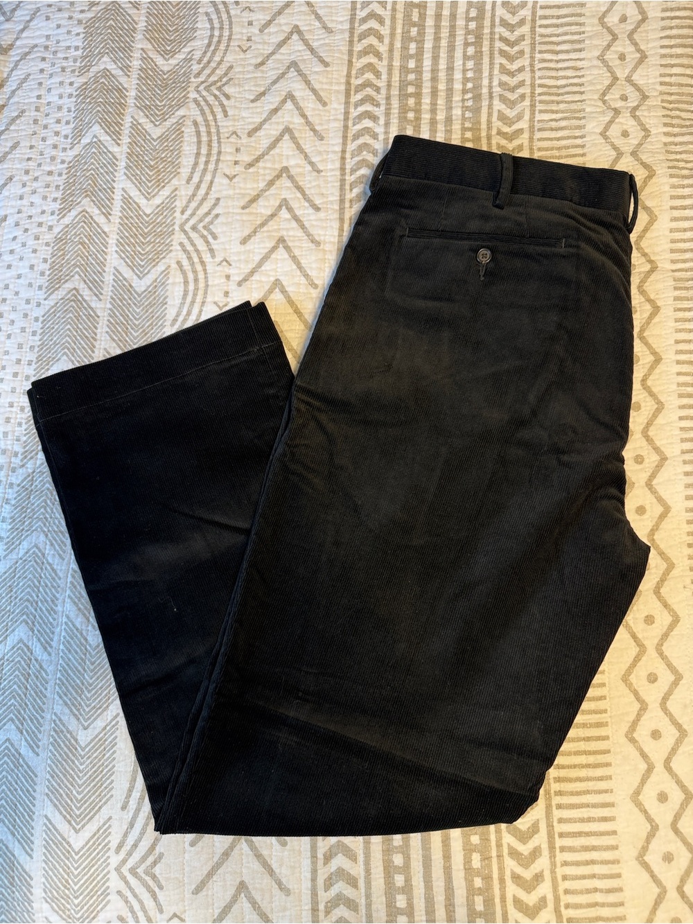 Polo by Ralph Lauren Black Corduroy Men's Pants 38x32 Like New